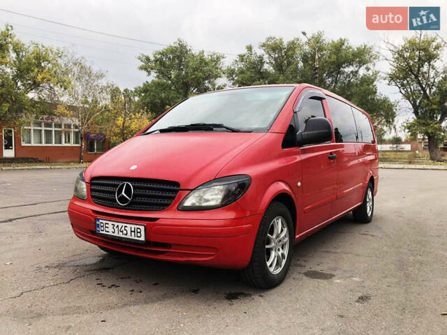 Красный Мерседес Вито, объемом двигателя 2.2 л и пробегом 620 тыс. км за 7700 $, фото 1 на Automoto.ua