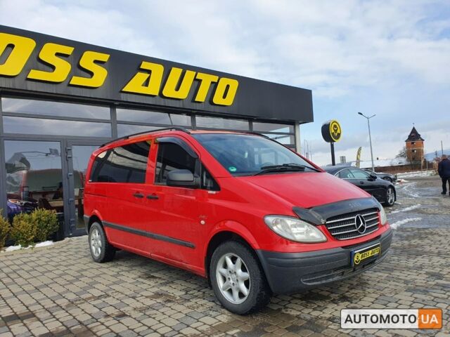 Червоний Мерседес Віто, об'ємом двигуна 2.2 л та пробігом 237 тис. км за 12000 $, фото 1 на Automoto.ua
