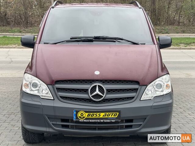 Красный Мерседес Вито, объемом двигателя 2.2 л и пробегом 306 тыс. км за 12500 $, фото 1 на Automoto.ua