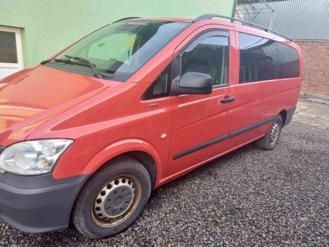 Красный Мерседес Вито, объемом двигателя 2.1 л и пробегом 348 тыс. км за 13500 $, фото 1 на Automoto.ua