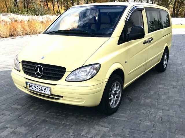 Мерседес Вито 2006 в Луцке на Automoto.ua Желтый Мерседес Вито, объемом двигателя 2.1 л и пробегом 2 тыс. км за 8900 $, фото 1 на Automoto.ua