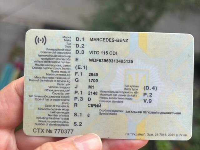 Сірий Мерседес Віто, об'ємом двигуна 2.15 л та пробігом 465 тис. км за 4500 $, фото 1 на Automoto.ua