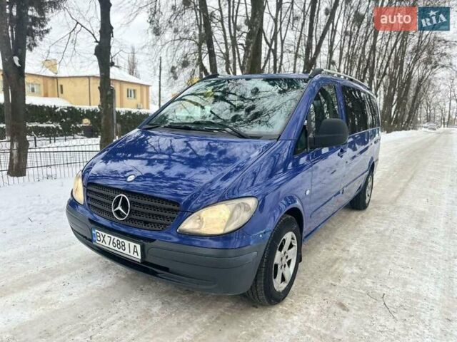 Синий Мерседес Вито, объемом двигателя 2.2 л и пробегом 410 тыс. км за 5300 $, фото 1 на Automoto.ua