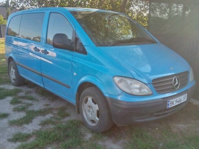 Синий Мерседес Вито, объемом двигателя 2.1 л и пробегом 330 тыс. км за 5650 $, фото 1 на Automoto.ua