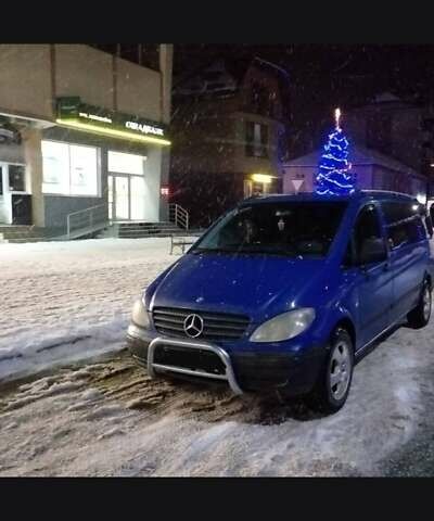 Синий Мерседес Вито, объемом двигателя 2.2 л и пробегом 450 тыс. км за 6000 $, фото 1 на Automoto.ua