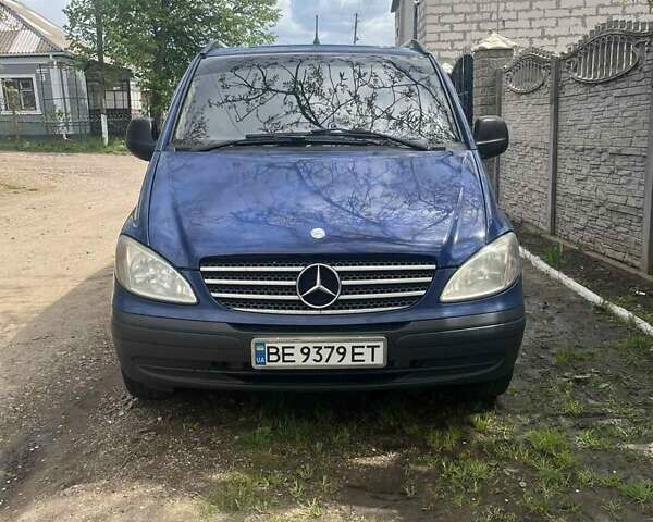 Синий Мерседес Вито, объемом двигателя 2.15 л и пробегом 450 тыс. км за 8000 $, фото 1 на Automoto.ua