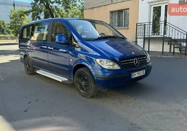 Синий Мерседес Вито, объемом двигателя 2.15 л и пробегом 200 тыс. км за 8800 $, фото 1 на Automoto.ua