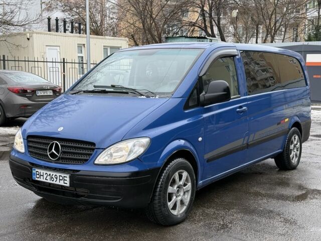 Синий Мерседес Вито, объемом двигателя 2.1 л и пробегом 380 тыс. км за 7999 $, фото 1 на Automoto.ua