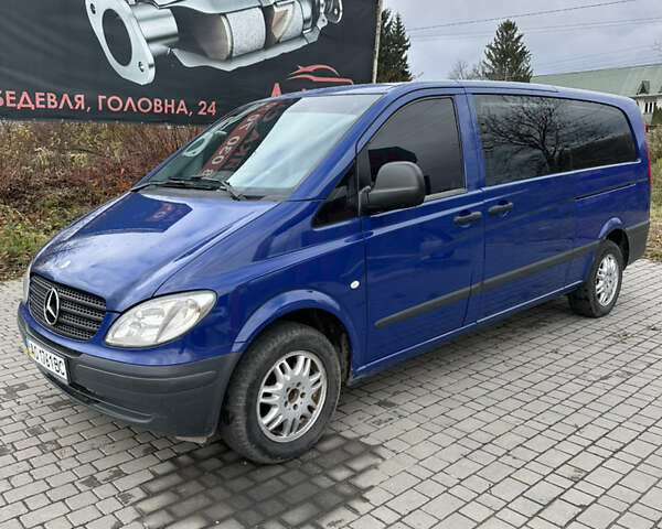 Синий Мерседес Вито, объемом двигателя 2.2 л и пробегом 294 тыс. км за 6500 $, фото 1 на Automoto.ua