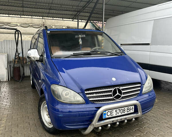 Синий Мерседес Вито, объемом двигателя 2.15 л и пробегом 265 тыс. км за 8928 $, фото 1 на Automoto.ua