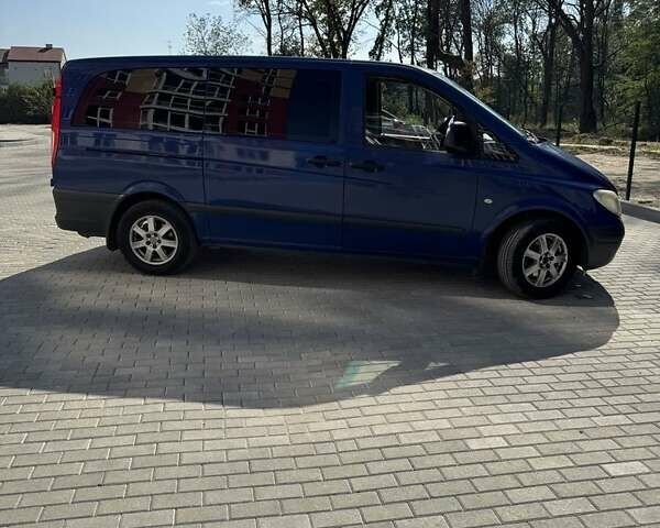 Синий Мерседес Вито, объемом двигателя 2.1 л и пробегом 317 тыс. км за 8100 $, фото 1 на Automoto.ua