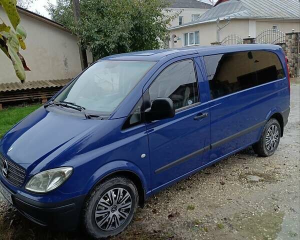Синий Мерседес Вито, объемом двигателя 2.15 л и пробегом 242 тыс. км за 8300 $, фото 1 на Automoto.ua