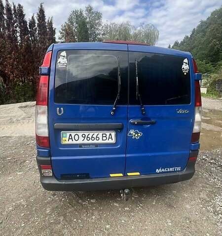 Синий Мерседес Вито, объемом двигателя 2.15 л и пробегом 295 тыс. км за 9600 $, фото 1 на Automoto.ua