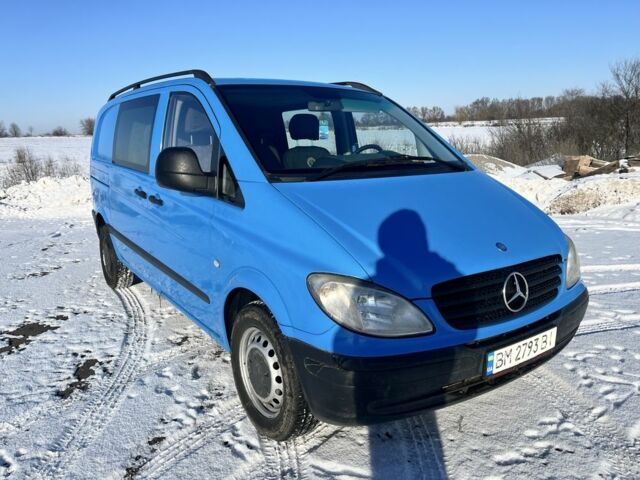Синий Мерседес Вито, объемом двигателя 2.1 л и пробегом 232 тыс. км за 7800 $, фото 1 на Automoto.ua