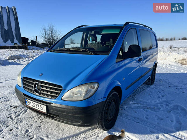 Синий Мерседес Вито, объемом двигателя 2.2 л и пробегом 232 тыс. км за 7800 $, фото 1 на Automoto.ua