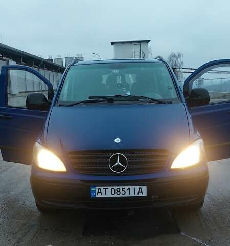 Синий Мерседес Вито, объемом двигателя 2.15 л и пробегом 370 тыс. км за 8500 $, фото 1 на Automoto.ua