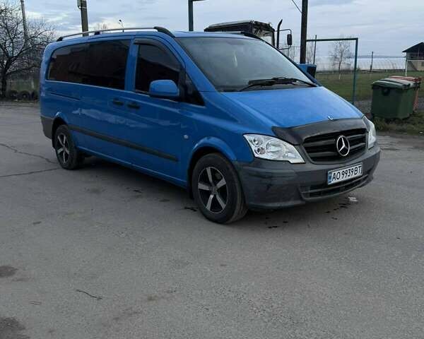 Синий Мерседес Вито, объемом двигателя 2.14 л и пробегом 320 тыс. км за 11999 $, фото 1 на Automoto.ua