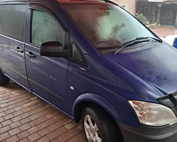 Синий Мерседес Вито, объемом двигателя 2.2 л и пробегом 241 тыс. км за 13500 $, фото 1 на Automoto.ua