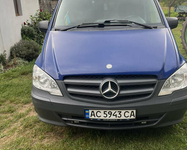 Синий Мерседес Вито, объемом двигателя 2.14 л и пробегом 309 тыс. км за 15500 $, фото 1 на Automoto.ua