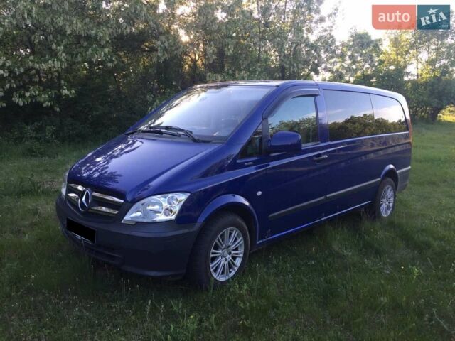 Синий Мерседес Вито, объемом двигателя 2.1 л и пробегом 260 тыс. км за 20500 $, фото 1 на Automoto.ua