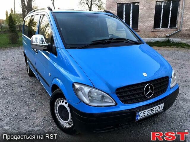 Мерседес Віто 2004 у Емильчином на Automoto.ua Синій Мерседес Віто, об'ємом двигуна 2.1 л та пробігом 295 тис. км за 6500 $, фото 1 на Automoto.ua