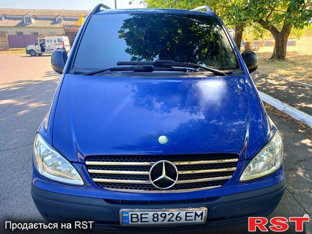 Синий Мерседес Вито, объемом двигателя 2.1 л и пробегом 345 тыс. км за 11850 $, фото 1 на Automoto.ua