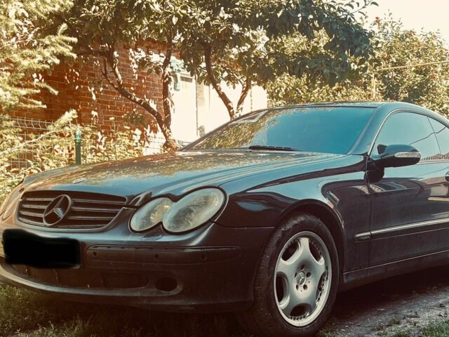 Черный Мерседес CLK-Class, объемом двигателя 3.2 л и пробегом 160 тыс. км за 3000 $, фото 1 на Automoto.ua