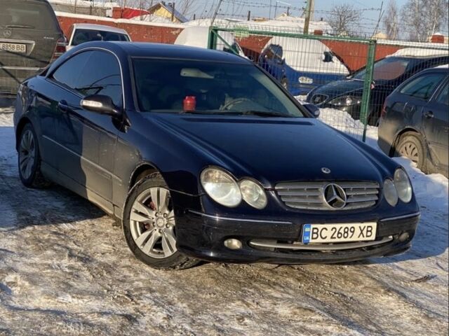 Синий Мерседес CLK-Class, объемом двигателя 2.6 л и пробегом 300 тыс. км за 5800 $, фото 1 на Automoto.ua