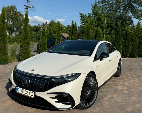 Белый Мерседес EQS, объемом двигателя 0 л и пробегом 14 тыс. км за 82900 $, фото 1 на Automoto.ua