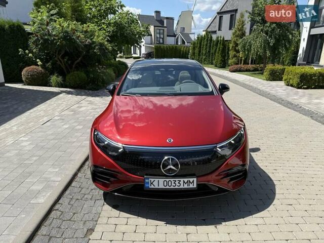 Красный Мерседес EQS, объемом двигателя 0 л и пробегом 49 тыс. км за 90000 $, фото 1 на Automoto.ua