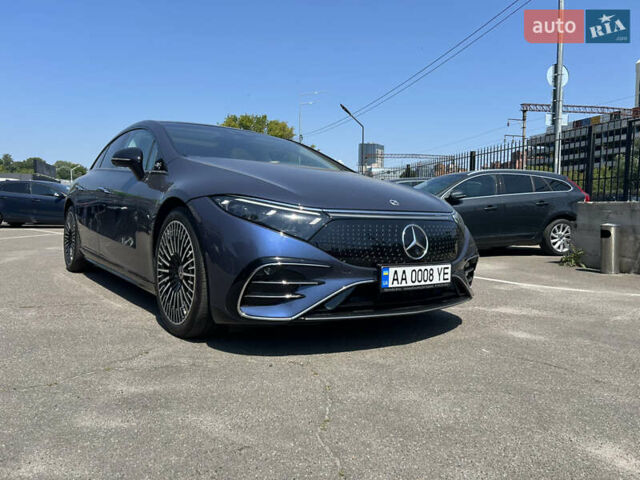 Синий Мерседес EQS, объемом двигателя 0 л и пробегом 25 тыс. км за 86000 $, фото 1 на Automoto.ua