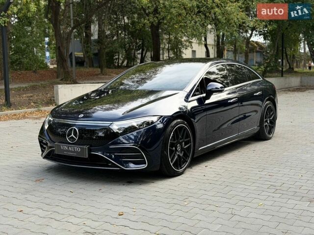 Синий Мерседес EQS, объемом двигателя 0 л и пробегом 58 тыс. км за 49000 $, фото 1 на Automoto.ua