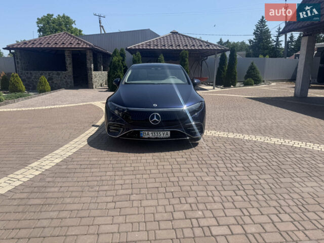 Синий Мерседес EQS, объемом двигателя 0 л и пробегом 6 тыс. км за 73900 $, фото 1 на Automoto.ua