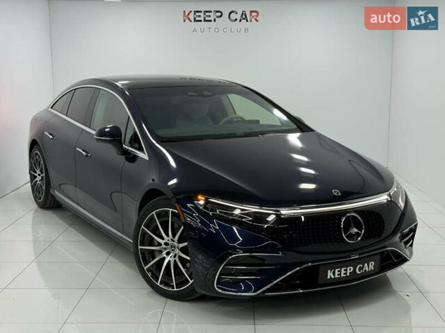 Синий Мерседес EQS, объемом двигателя 0 л и пробегом 32 тыс. км за 59900 $, фото 1 на Automoto.ua