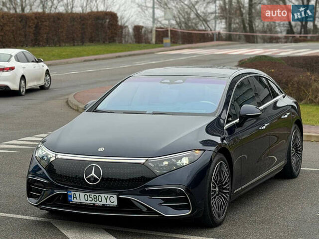 Синий Мерседес EQS, объемом двигателя 0 л и пробегом 19 тыс. км за 71900 $, фото 1 на Automoto.ua