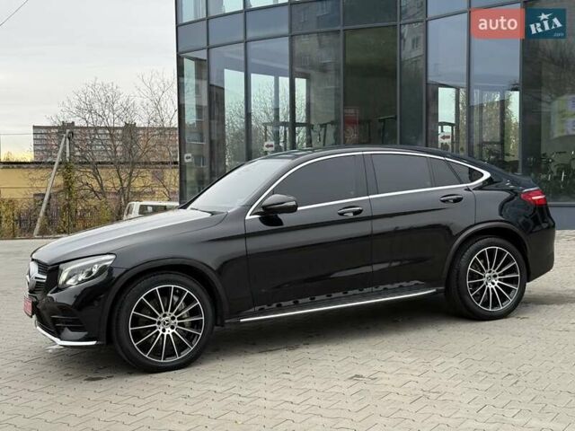 Черный Мерседес GLC-Class Coupe, объемом двигателя 2.2 л и пробегом 124 тыс. км за 38500 $, фото 1 на Automoto.ua