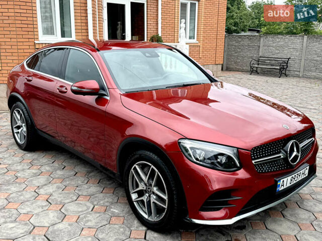 Красный Мерседес GLC-Class Coupe, объемом двигателя 3 л и пробегом 134 тыс. км за 40500 $, фото 1 на Automoto.ua
