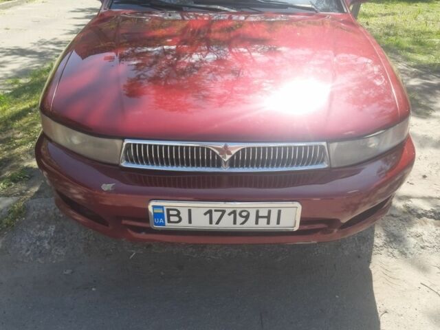 Красный Мицубиси Галант, объемом двигателя 2.4 л и пробегом 333 тыс. км за 1437 $, фото 1 на Automoto.ua