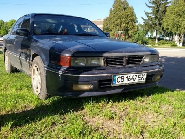 Синий Мицубиси Галант, объемом двигателя 2 л и пробегом 227 тыс. км за 1700 $, фото 1 на Automoto.ua