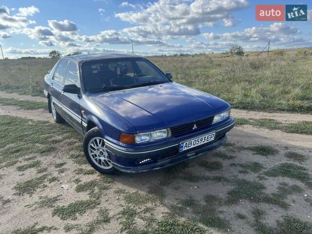 Синий Мицубиси Галант, объемом двигателя 2 л и пробегом 310 тыс. км за 1800 $, фото 1 на Automoto.ua