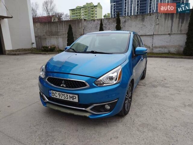 Синий Мицубиси Мираж, объемом двигателя 1.2 л и пробегом 127 тыс. км за 7000 $, фото 1 на Automoto.ua