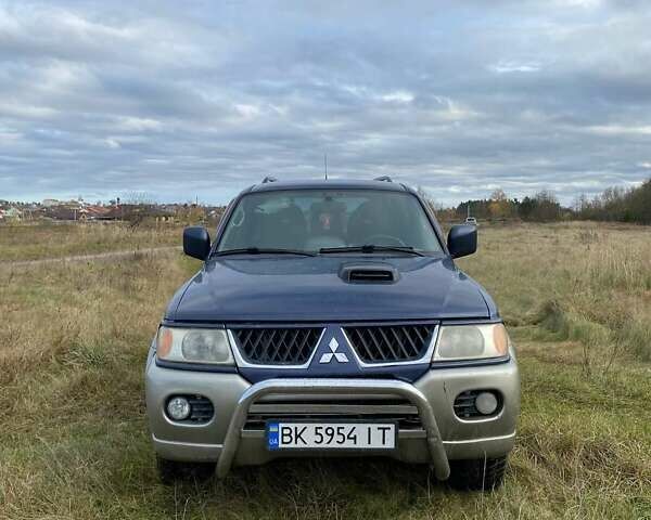 Синій Міцубісі Паджеро Спорт, об'ємом двигуна 3 л та пробігом 344 тис. км за 6800 $, фото 1 на Automoto.ua
