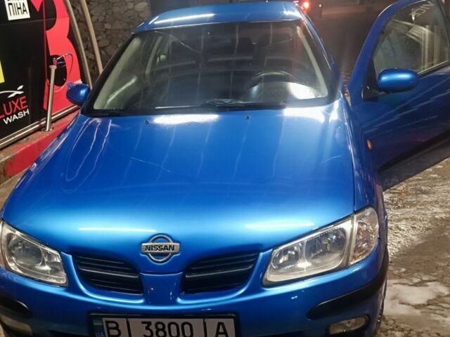 Синий Ниссан Альмера, объемом двигателя 1.5 л и пробегом 260 тыс. км за 1800 $, фото 1 на Automoto.ua