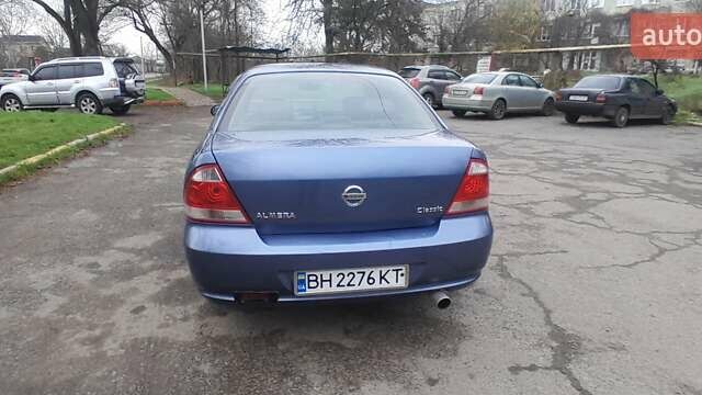Синий Ниссан Альмера, объемом двигателя 1.6 л и пробегом 280 тыс. км за 3400 $, фото 1 на Automoto.ua