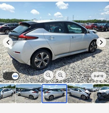 Белый Ниссан Лиф, объемом двигателя 0 л и пробегом 50 тыс. км за 5000 $, фото 1 на Automoto.ua