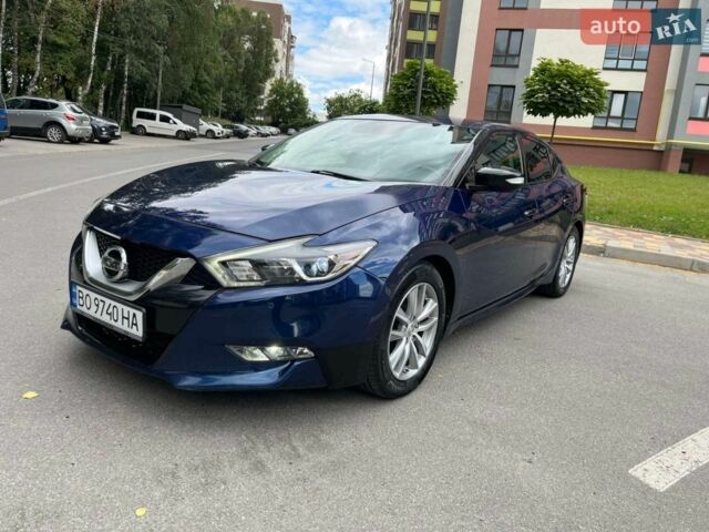 Синий Ниссан Максима, объемом двигателя 3.5 л и пробегом 200 тыс. км за 13000 $, фото 1 на Automoto.ua