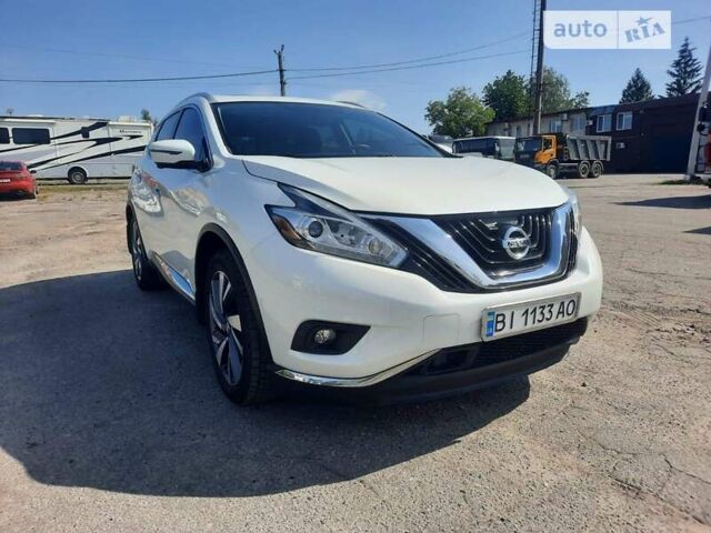 Белый Ниссан Мурано, объемом двигателя 3.5 л и пробегом 90 тыс. км за 19000 $, фото 1 на Automoto.ua