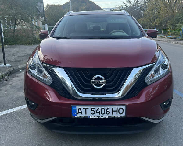 Красный Ниссан Мурано, объемом двигателя 3.5 л и пробегом 76 тыс. км за 19500 $, фото 1 на Automoto.ua