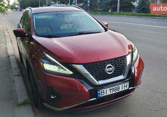Красный Ниссан Мурано, объемом двигателя 3.5 л и пробегом 59 тыс. км за 20700 $, фото 1 на Automoto.ua