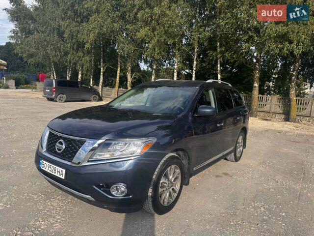 Синий Ниссан Патфайндер, объемом двигателя 3.5 л и пробегом 112 тыс. км за 14500 $, фото 1 на Automoto.ua